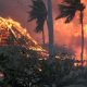 Igreja Waiola em Lahaina no Havaí, consumida pelas chamas