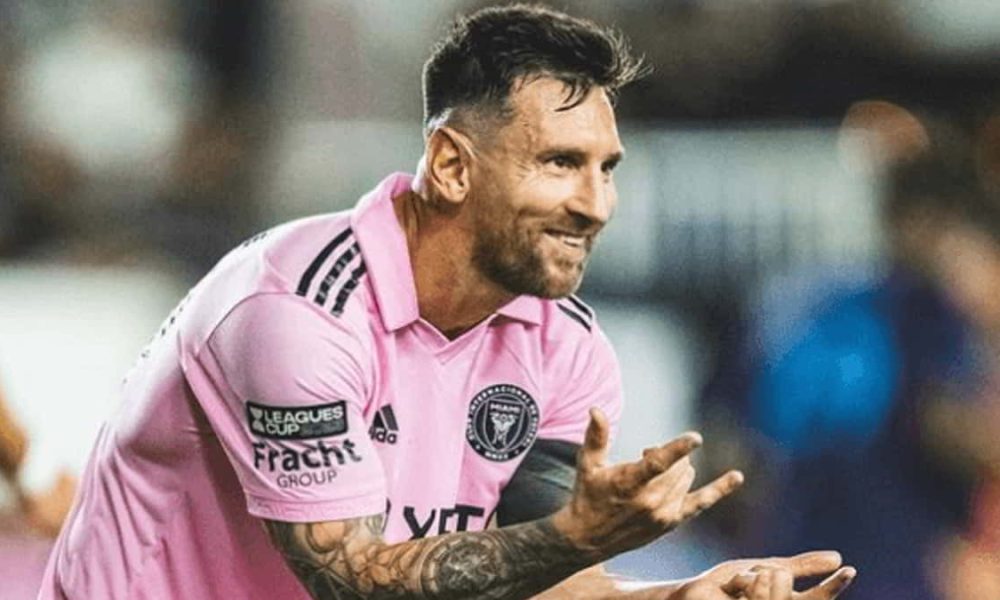 Lionel Messi na partida entre Inter Miami e Charlotte FC